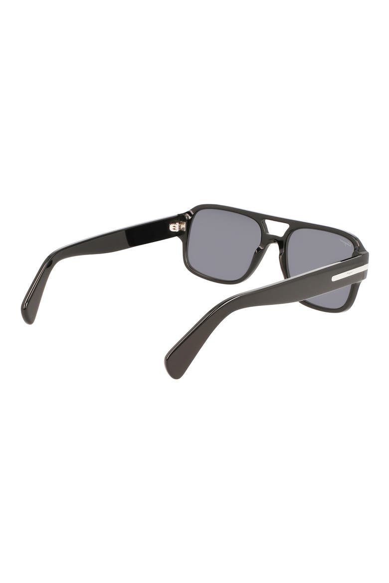 58mm Navigator Sunglasses, Alternate, color, BLACK