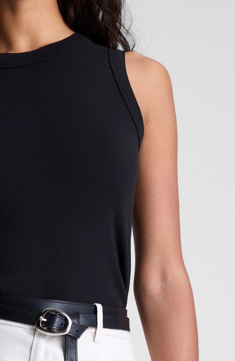 A.L.C. Hadley Cotton Tank, Alternate, color, Black