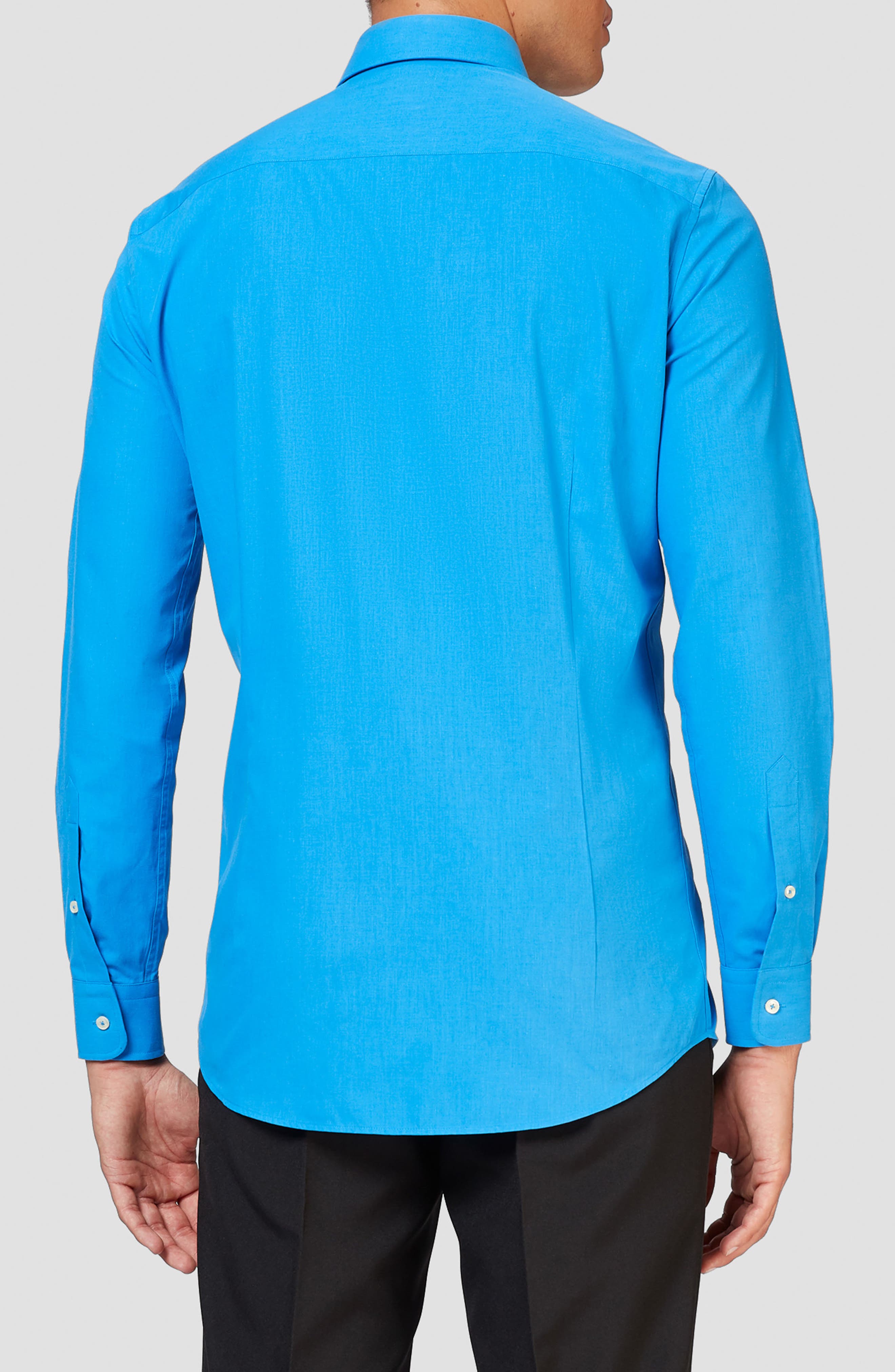 Blue Steel Button-Up Shirt - image 2