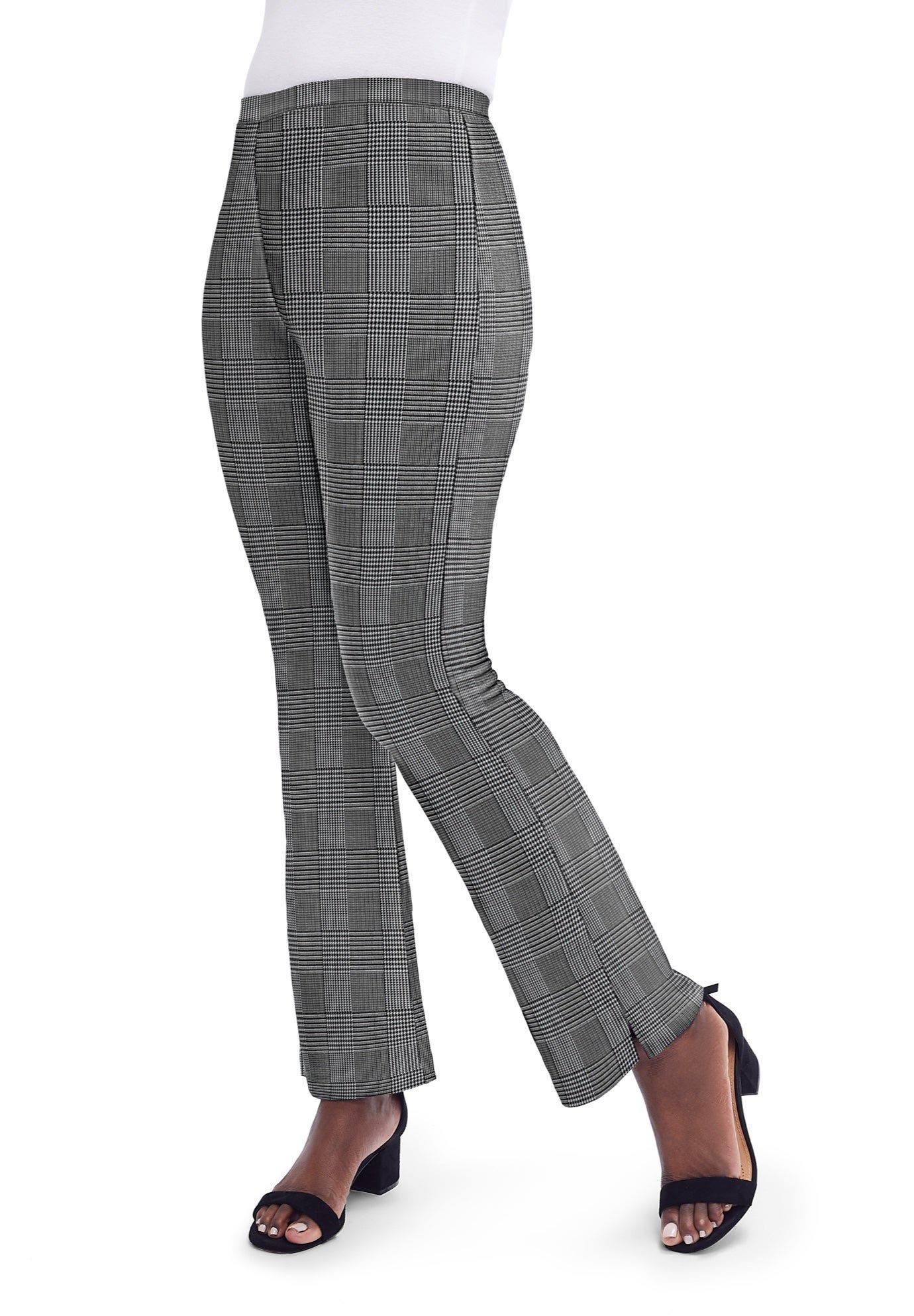 BLACK IVORY GLEN PLAID