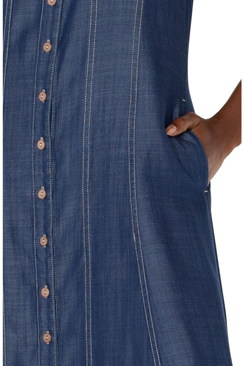 Sleeveless Denim Dress, Alternate, color, RINSE WASH