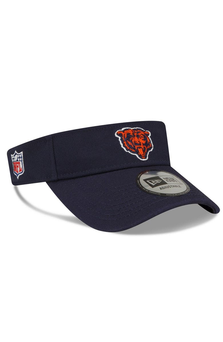New Era Men's New Era Navy Chicago Bears 2022 Sideline Adjustable Visor, Main, color, 