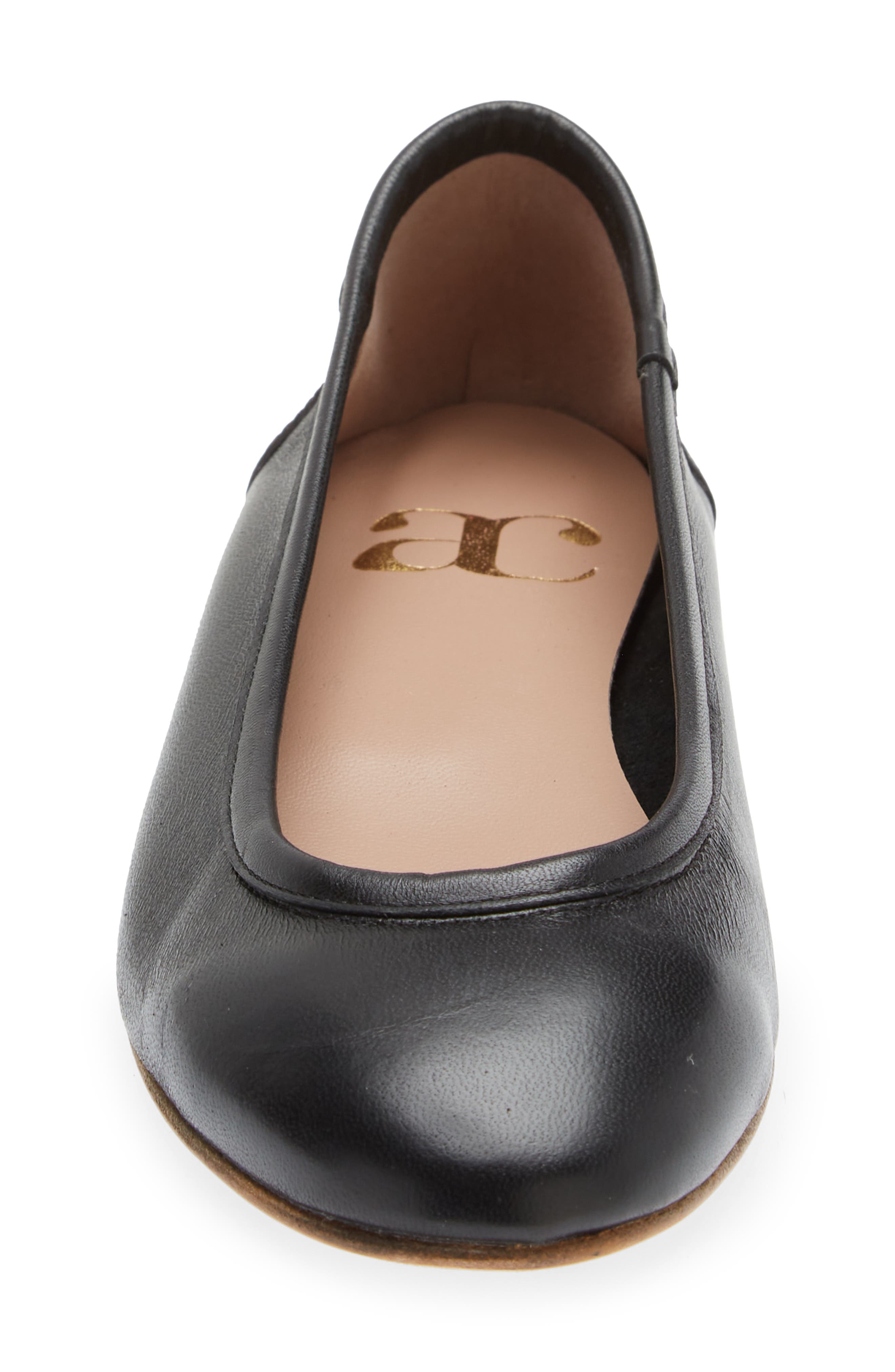 Bambolina Ballet Flat, Alternate, color, BLACK LEATHER