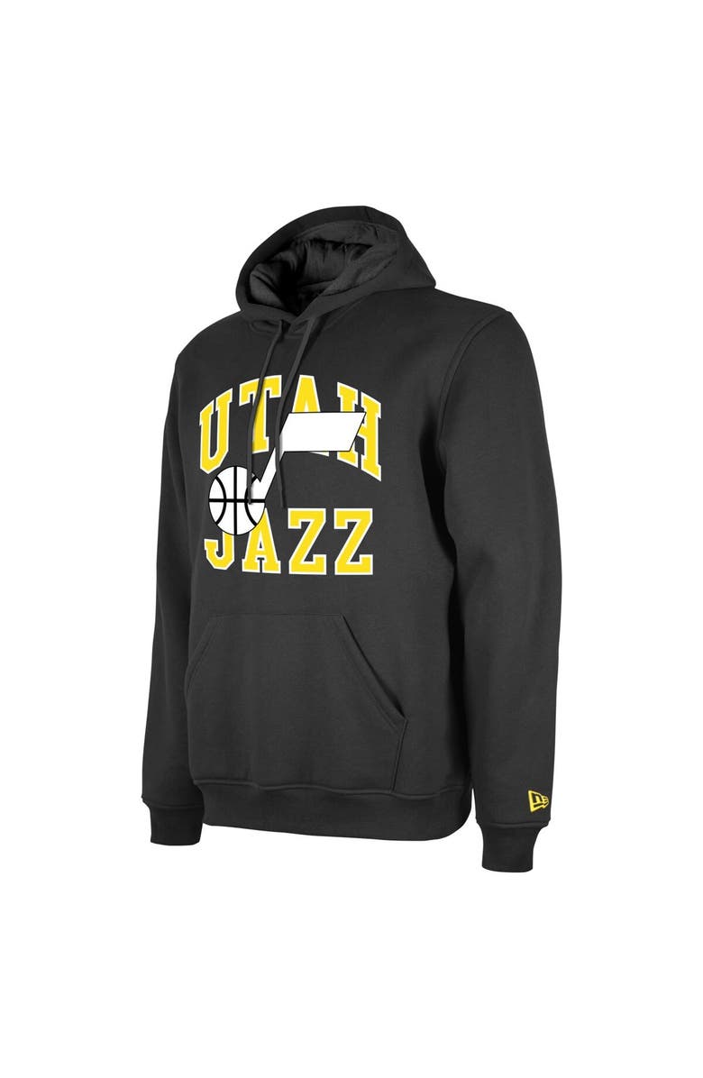 New Era Unisex New Era  Black Utah Jazz 2023/24 Season Tip-Off Edition Pullover Hoodie, Alternate, color, Black
