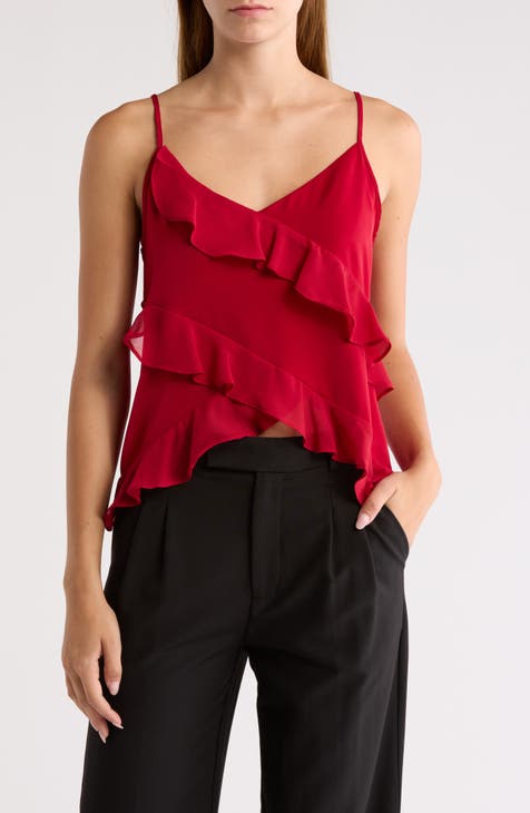 Flowy Ruffle Crop Camisole