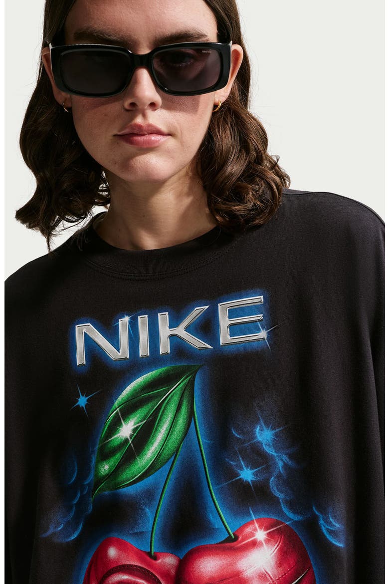 Sportswaer Classic Oversize T-Shirt, Alternate, color, BLACK