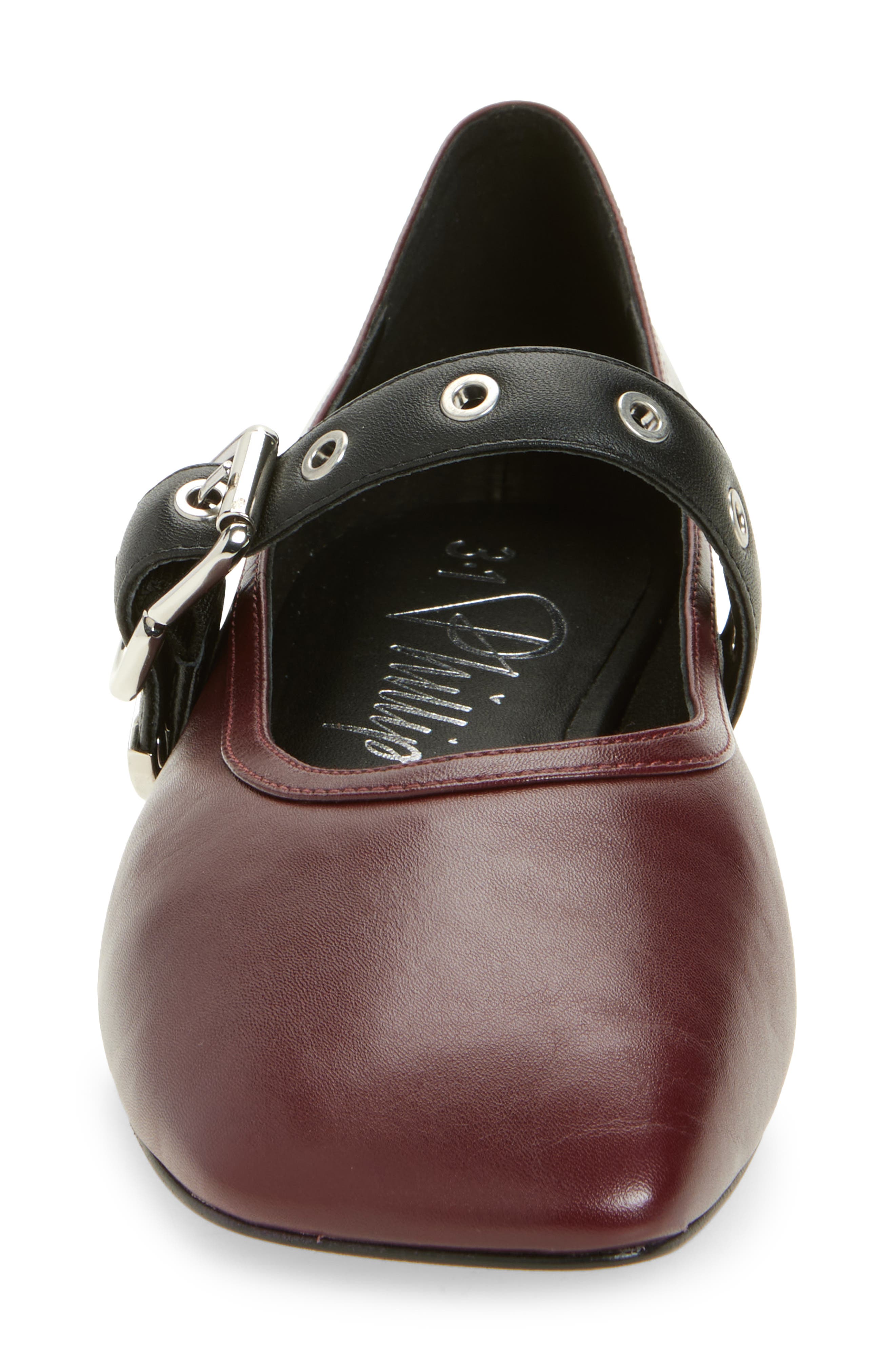 3.1 Phillip Lim ID Mary Jane Flat, Alternate, color, Ox Blood