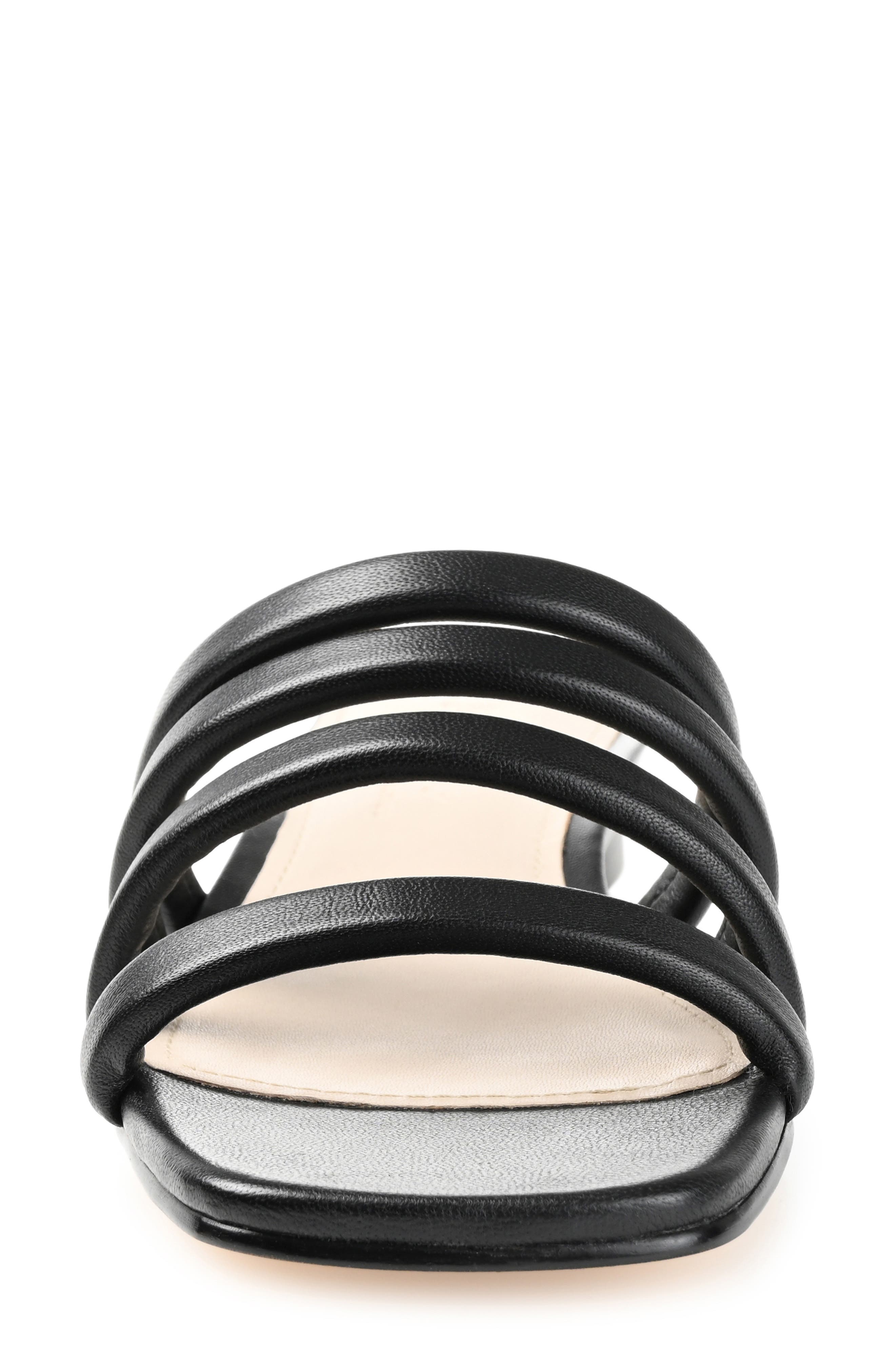 Cenci Strappy Slide Sandal, Alternate, color, BLACK