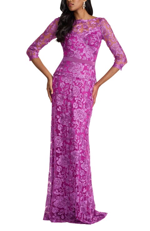 Embellished Illusion Gown