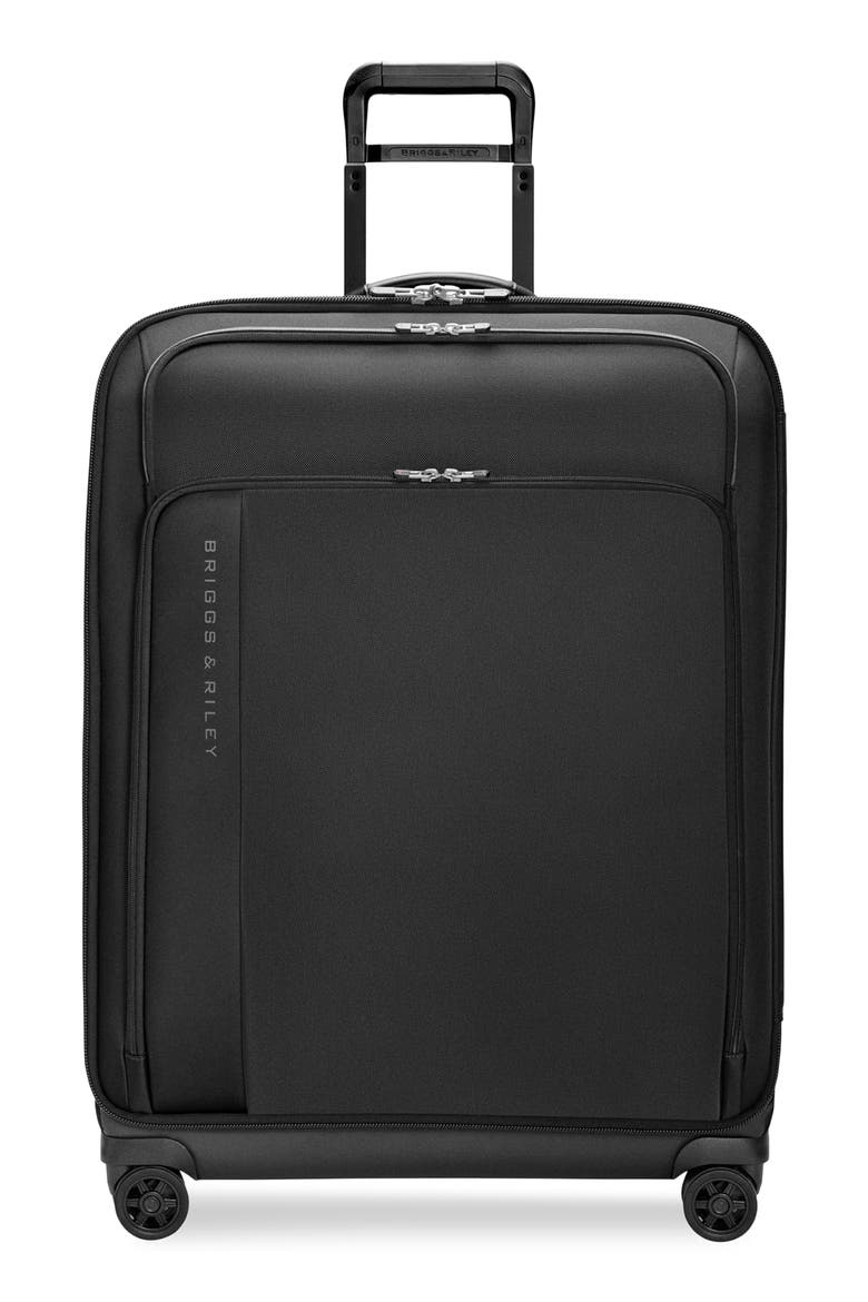 Large ZDX 29-Inch Expandable Spinner Packing Case, Main, color, BLACK