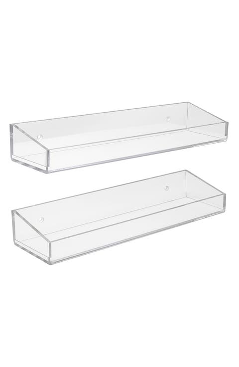 Acrylic Bathroom Shelf - Set of 2