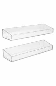 SORBUS Acrylic Bathroom Shelf - Set of 2