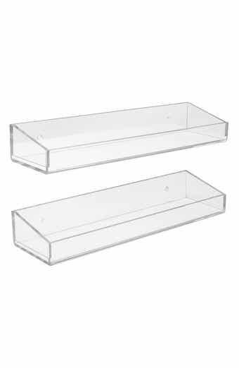 SORBUS Acrylic Bathroom Shelf - Set of 2