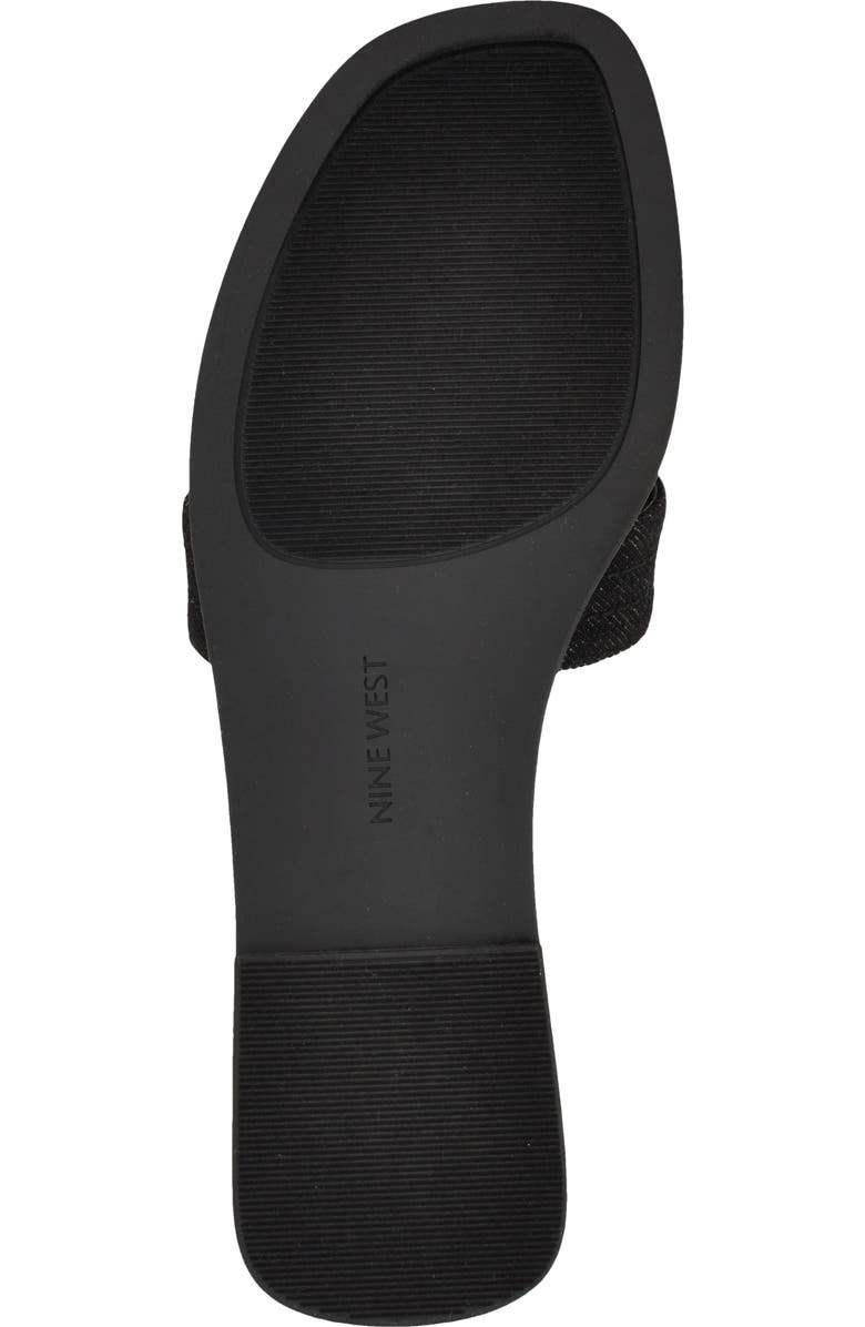 Nine West Gammy Slide Sandal, Alternate, color, Black