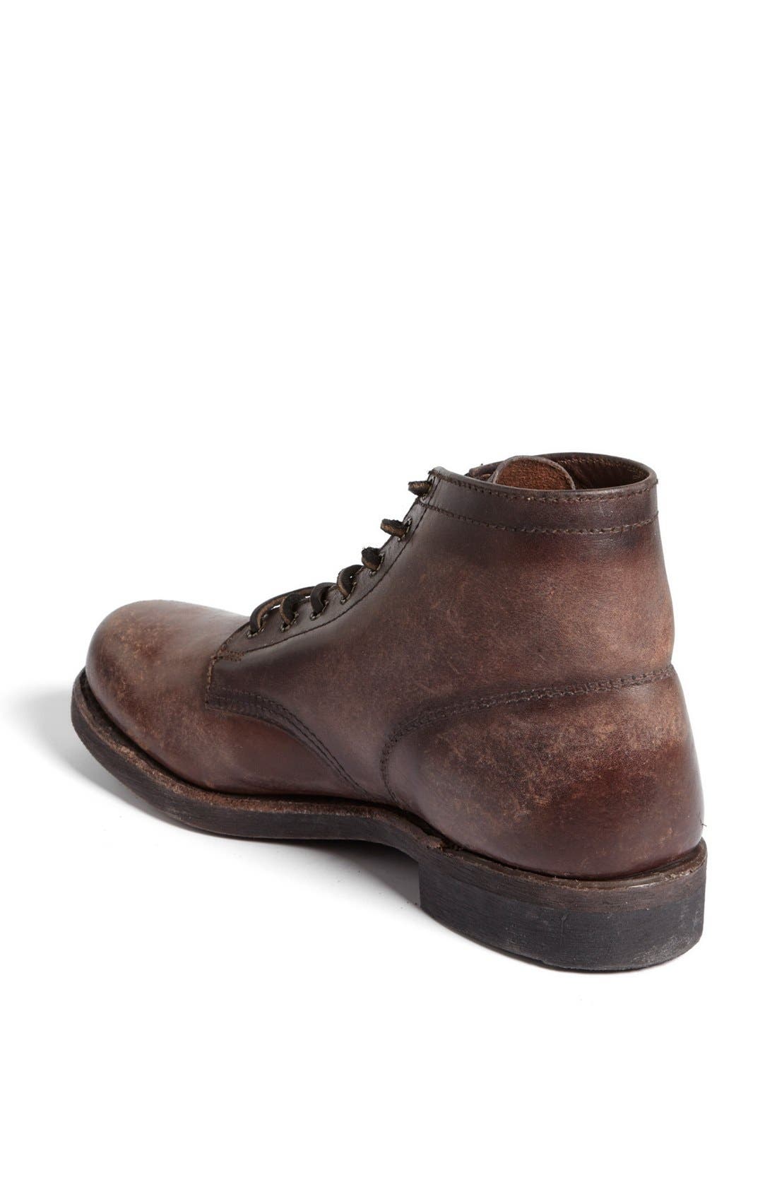 'Prison' Leather Boot, Alternate, color, DARK BROWN