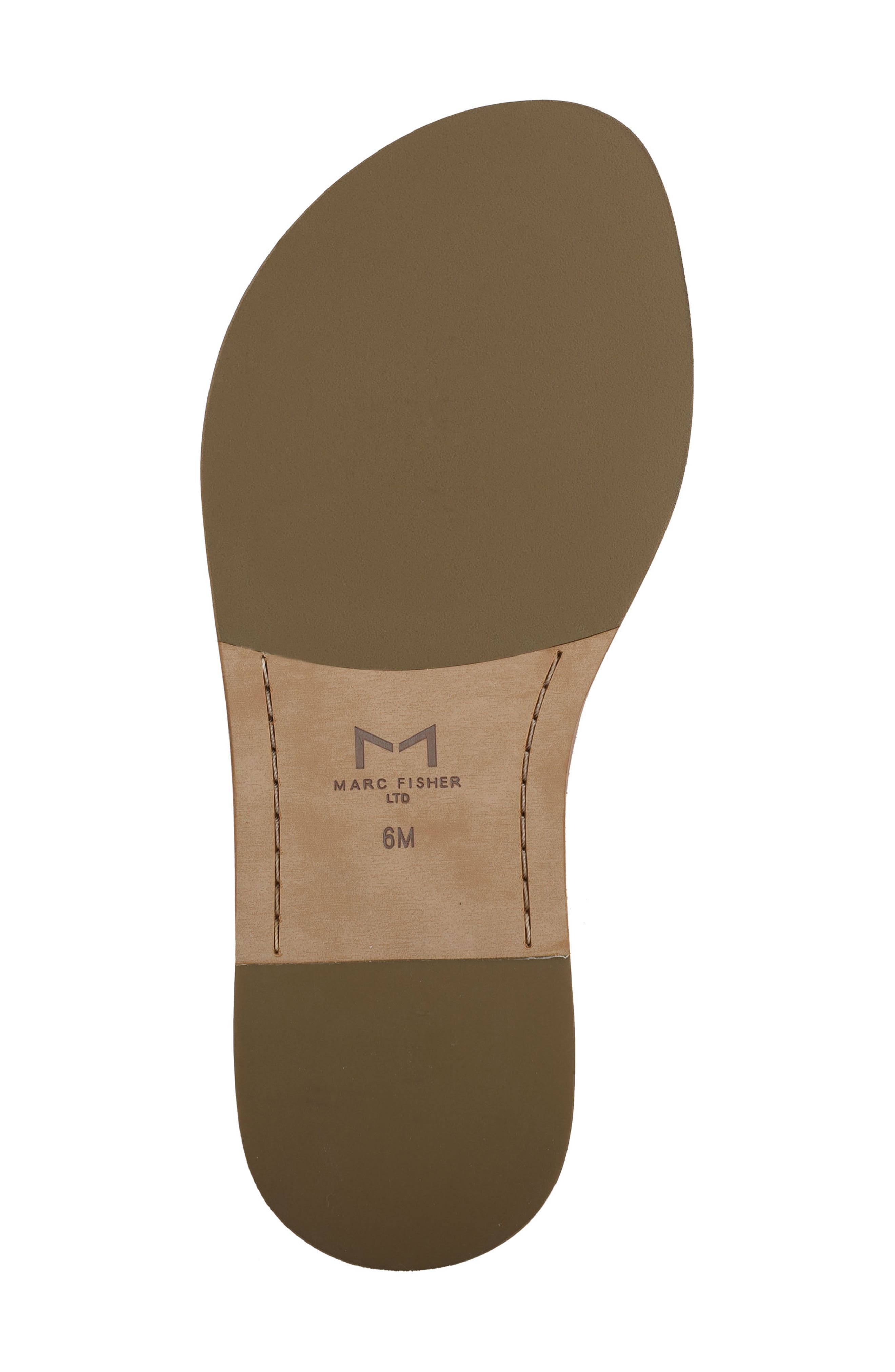 Marc Fisher LTD Canna Genuine Shearling Lined Slide Sandal, Alternate, color, 