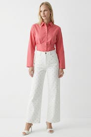 Exquise Lilyy High Waisted Wide Leg Denim Jeans
