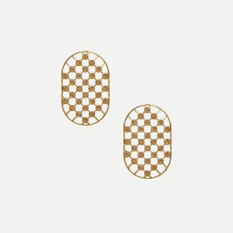 Net Statement Earrings