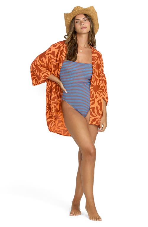Billabong Beach Side Print Oversize Camp Shirt