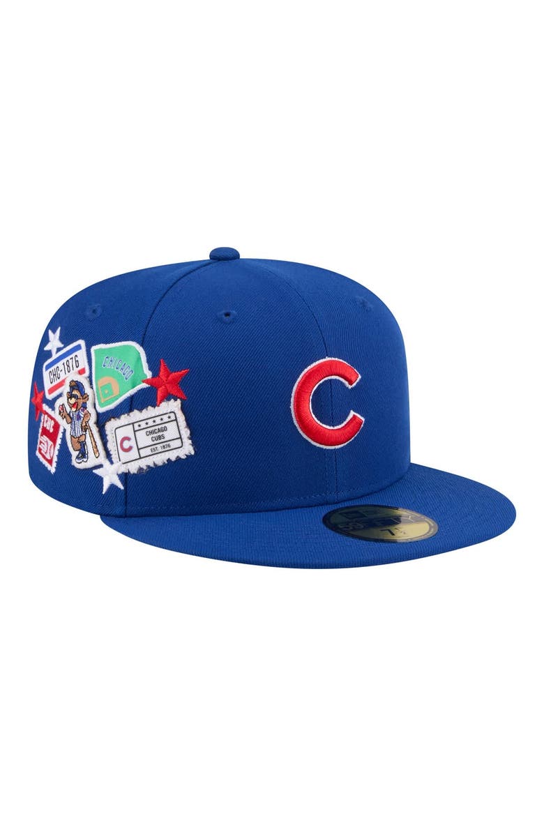 Men's New Era  Royal Chicago Cubs City Patch 59FIFTY Fitted Hat, Main, color, Royal