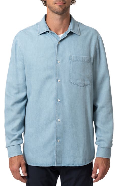 Long Sleeve Denim Button-Up Shirt