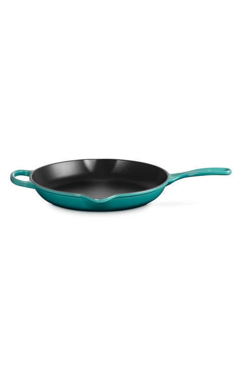 Signature Handle Enamel 11 3/4 Inch Cast Iron Skillet