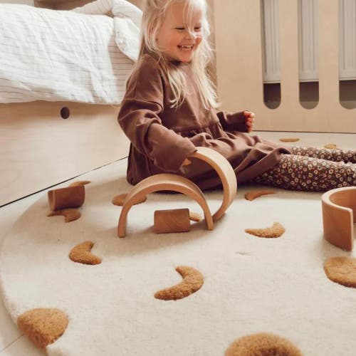 Maison Deux Moons Rug In Neutral