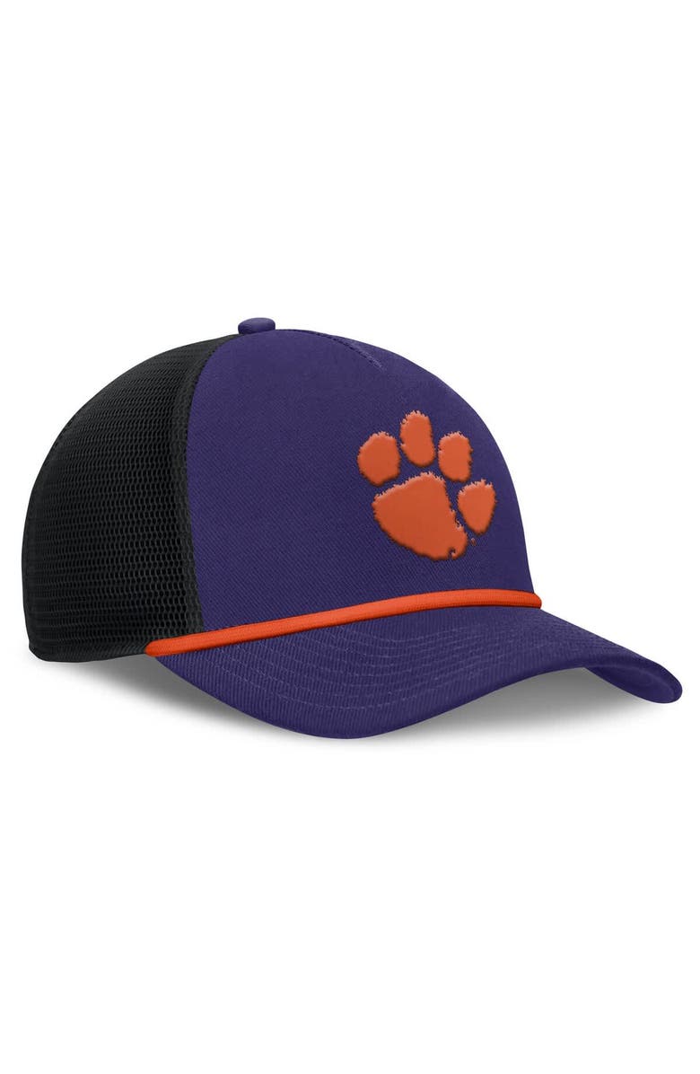Nike Men's Nike Purple Clemson Tigers Rise Primetime Trucker Adjustable Hat, Alternate, color, Purple