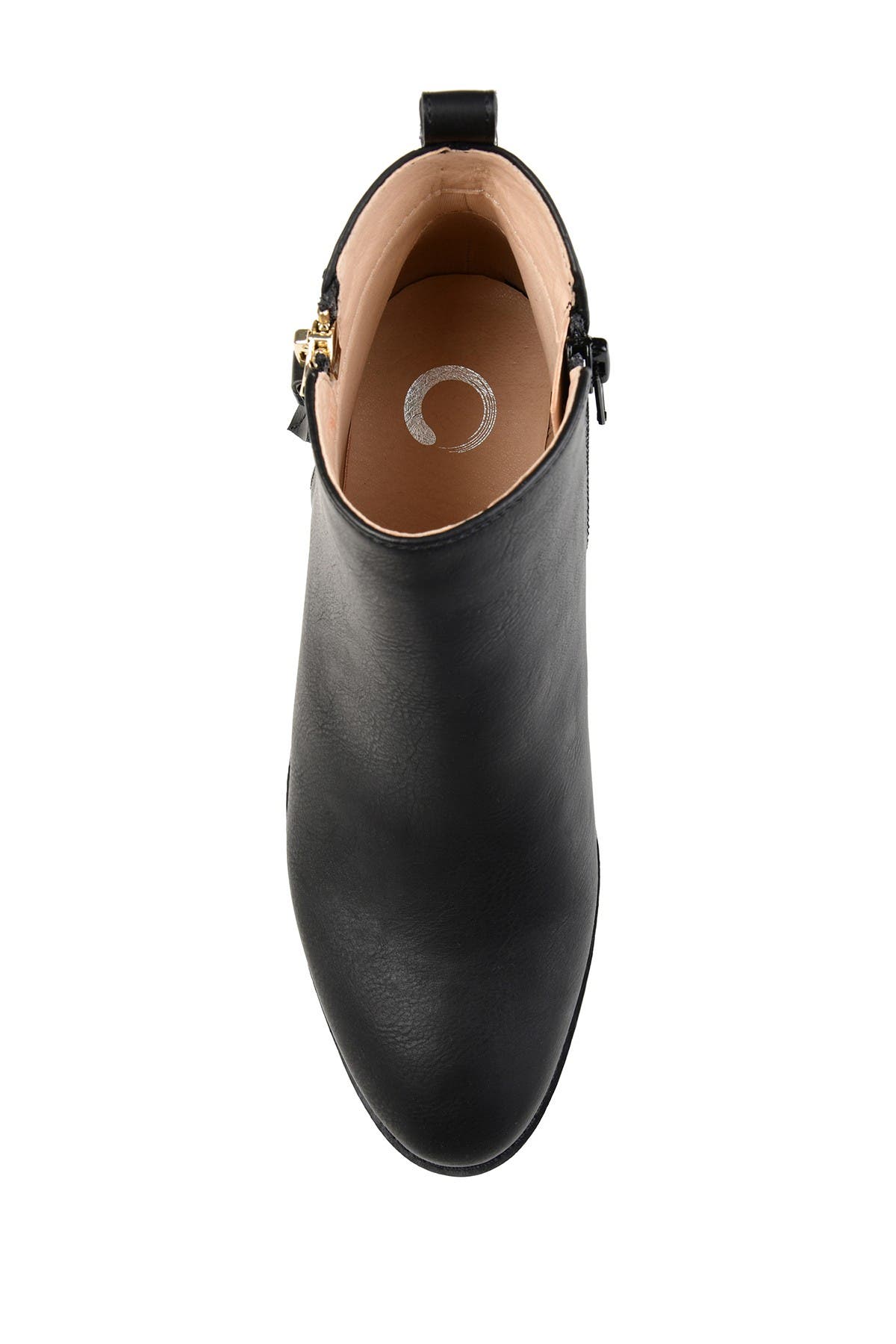 Journee Collection Ellis Round Toe Bootie, Alternate, color, Black