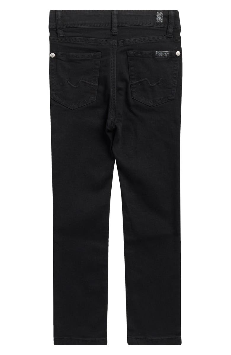7 For All Mankind Kid's Slimmy Slim Fit Jeans, Alternate, color, Black Out