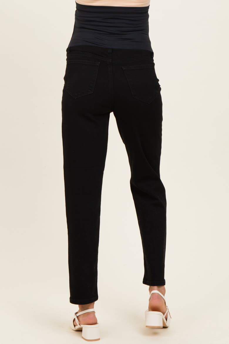 Maternity Mom Jeans, Alternate, color, Black