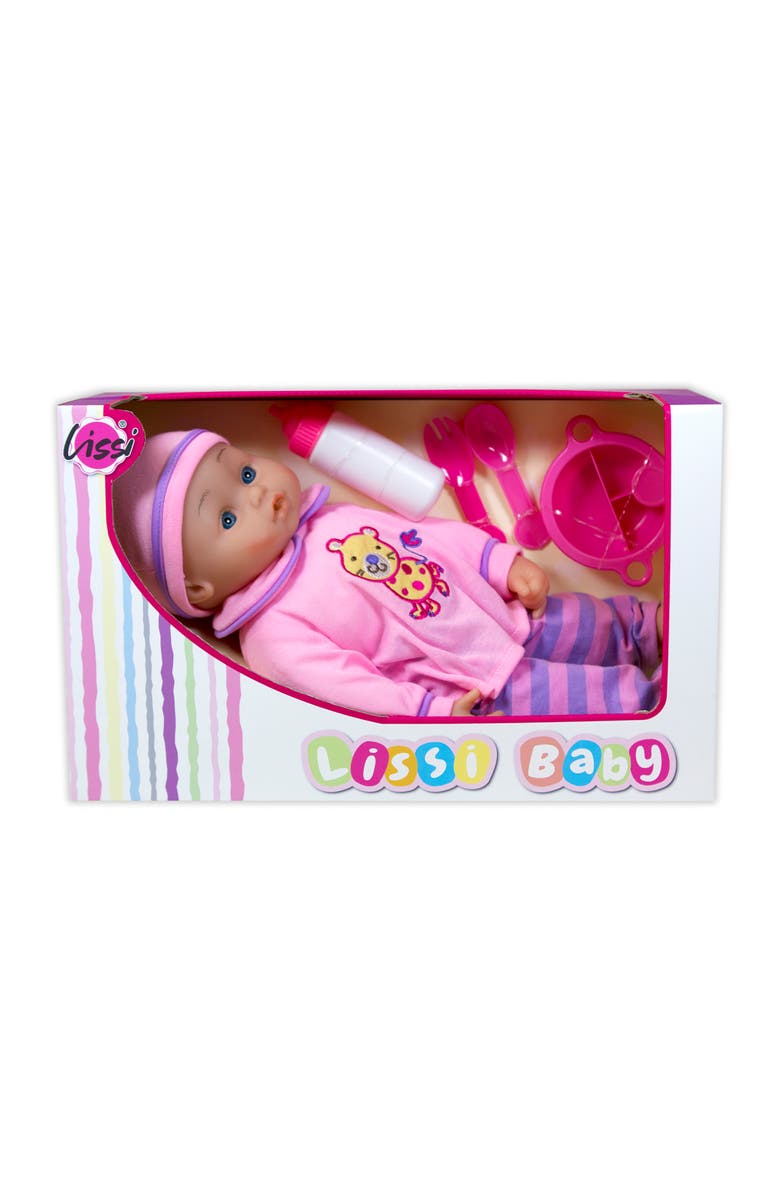 Lissi 16 Inch Soft Baby Doll w/ Feeding Accessories, Alternate, color, Multicolored