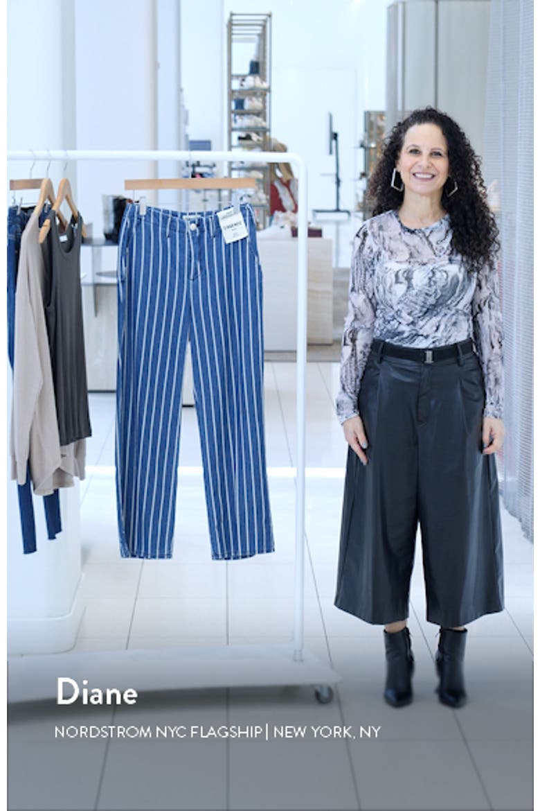 Zayne High Waist Crop Wide Leg Trouser Jeans video