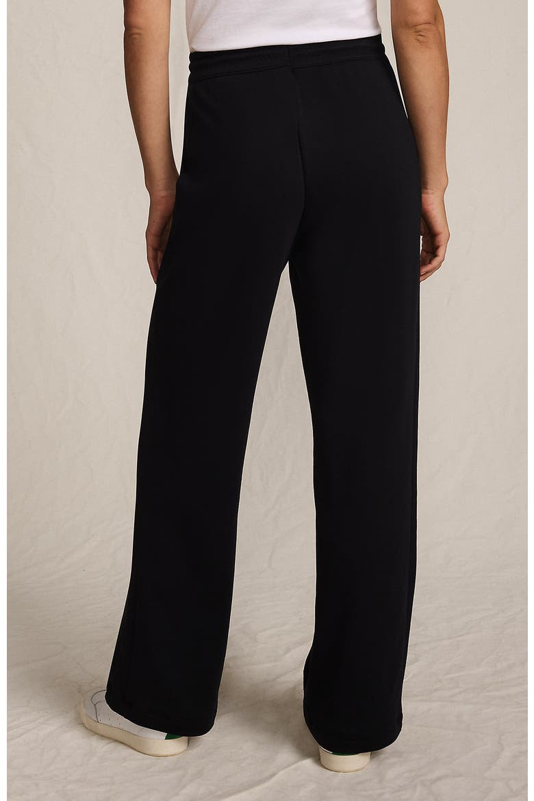 Sport Knit High Rise Pull On Relaxed Straight Leg Pants, Alternate, color, Black