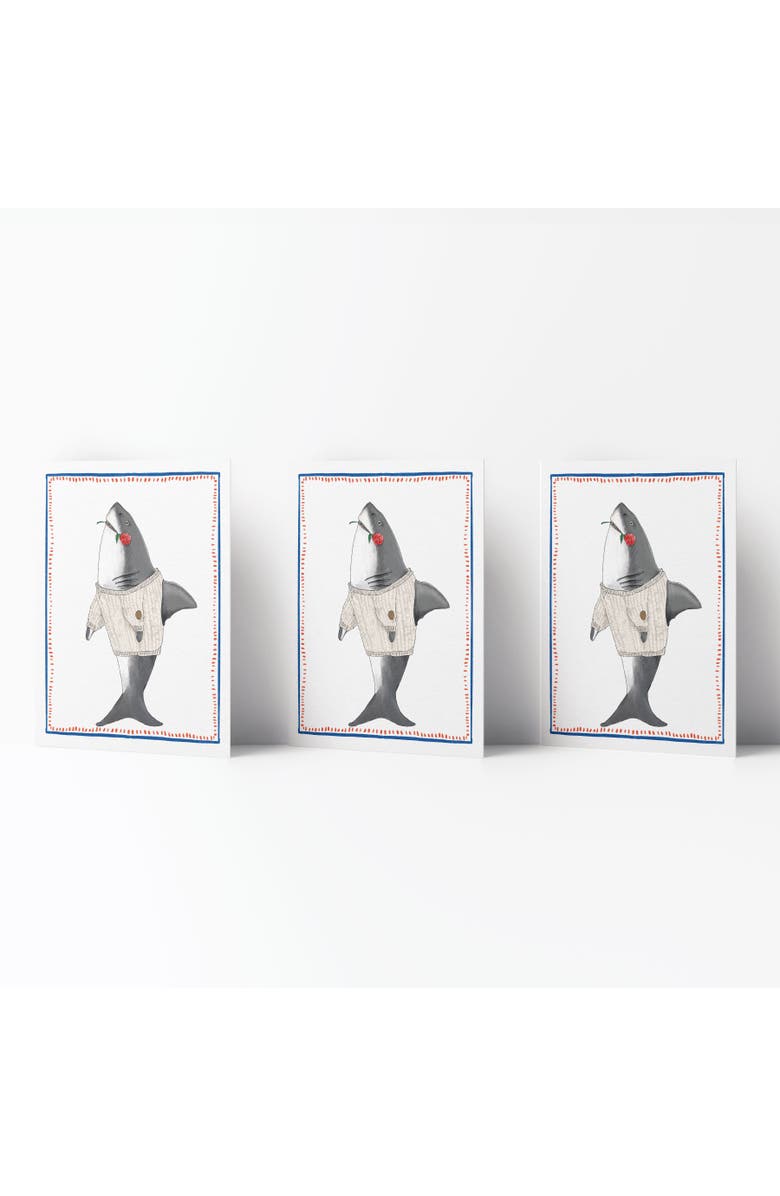 Ramus & Co Love/Valentine's Greeting Card Pack (3ct) "Sharky Love", Main, color, Multi-Pack