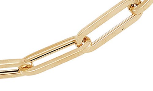 Frankie & Zoe 14k Yellow Gold Paper Clip Chain Bracelet In Gold