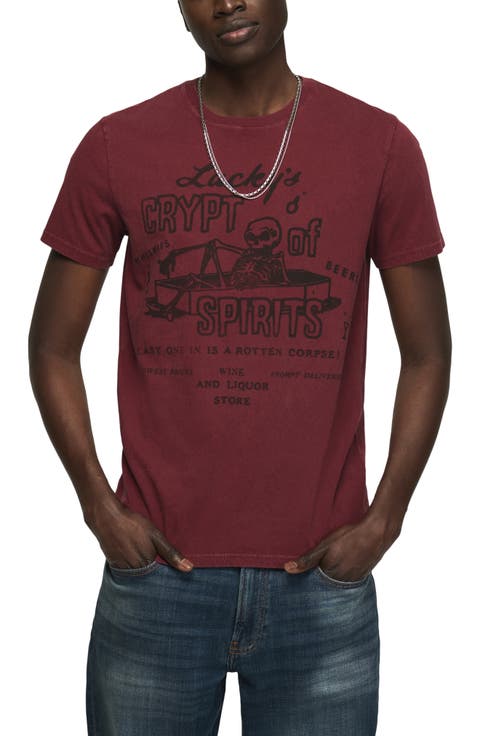 Coffin Skeleton Graphic T-Shirt