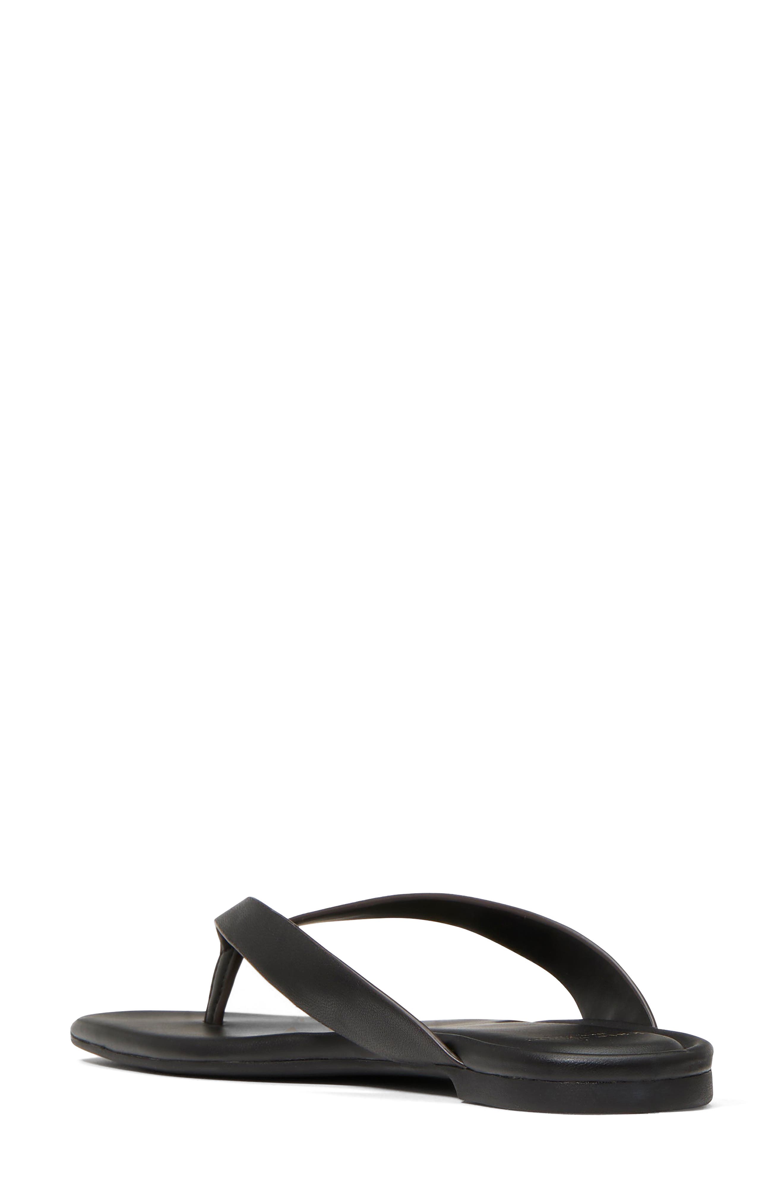 Kate Spade New York sandie flip flop, Alternate, color, Black