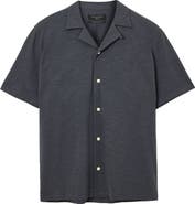 AllSaints Robson Knit Cotton Camp Shirt
