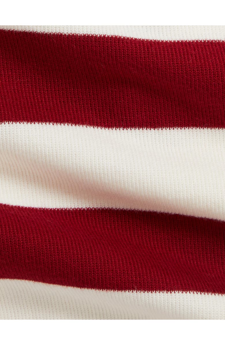 Ralph Lauren Estate Stripe Long Sleeve Ribbed Polo & Pants Set, Alternate, color, 