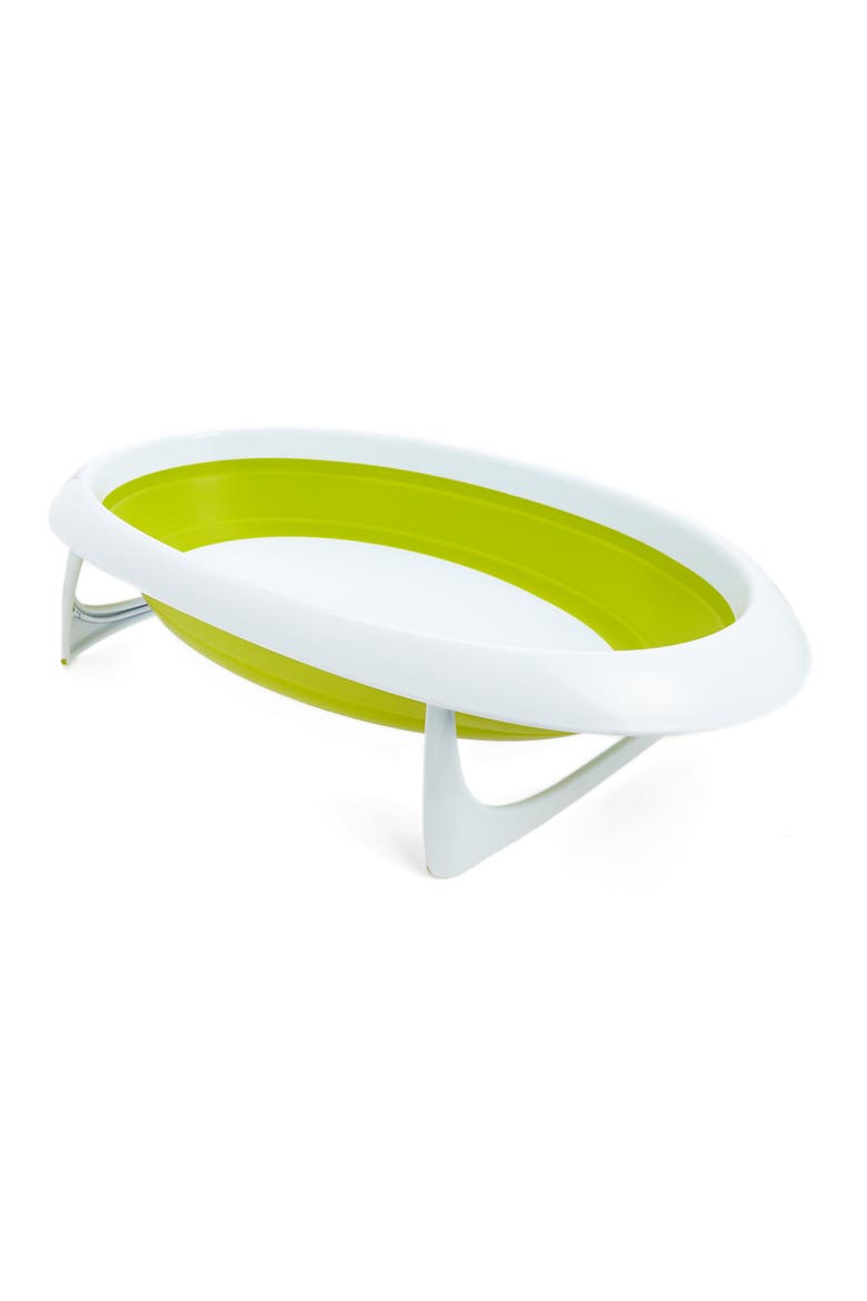 'Naked' Collapsible Bathtub, Main, color, GREEN AND WHITE
