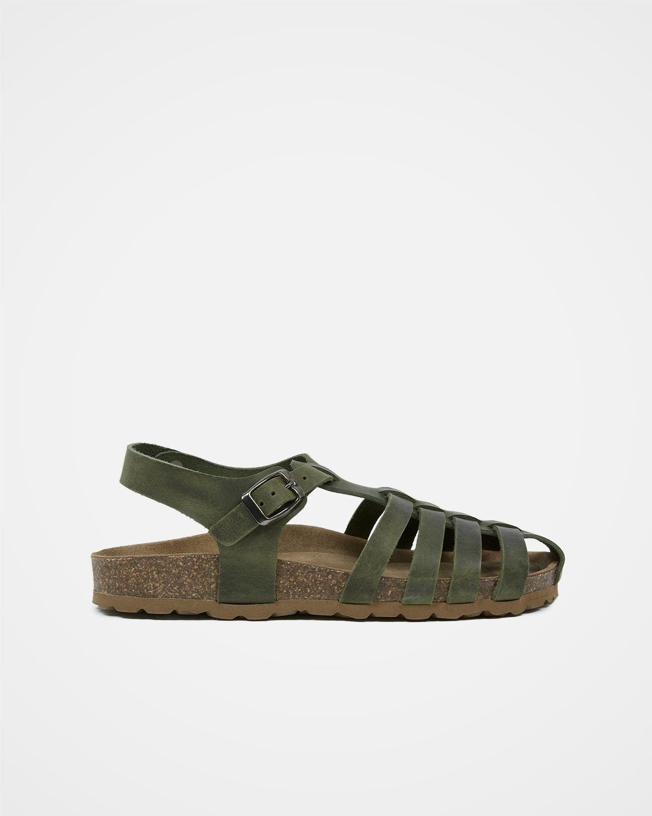 Celtic & Co. Fisherman's Sandal, Alternate, color, Olive