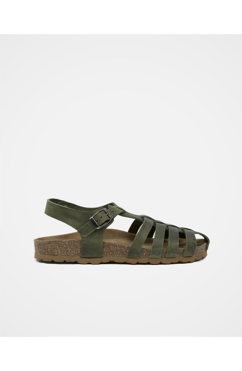 Celtic & Co. Fisherman's Sandal, Alternate, color, Olive