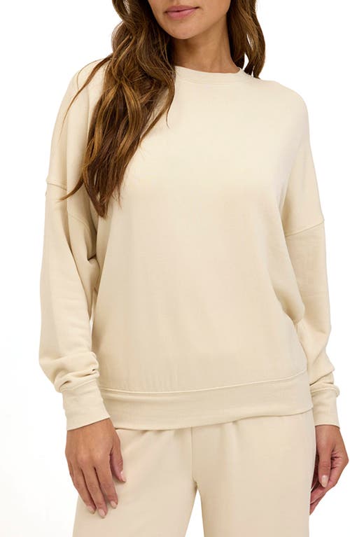 Threads 4 Thought Cathy Boyfriend Feather Fleece Sweatshirt In Tapioca