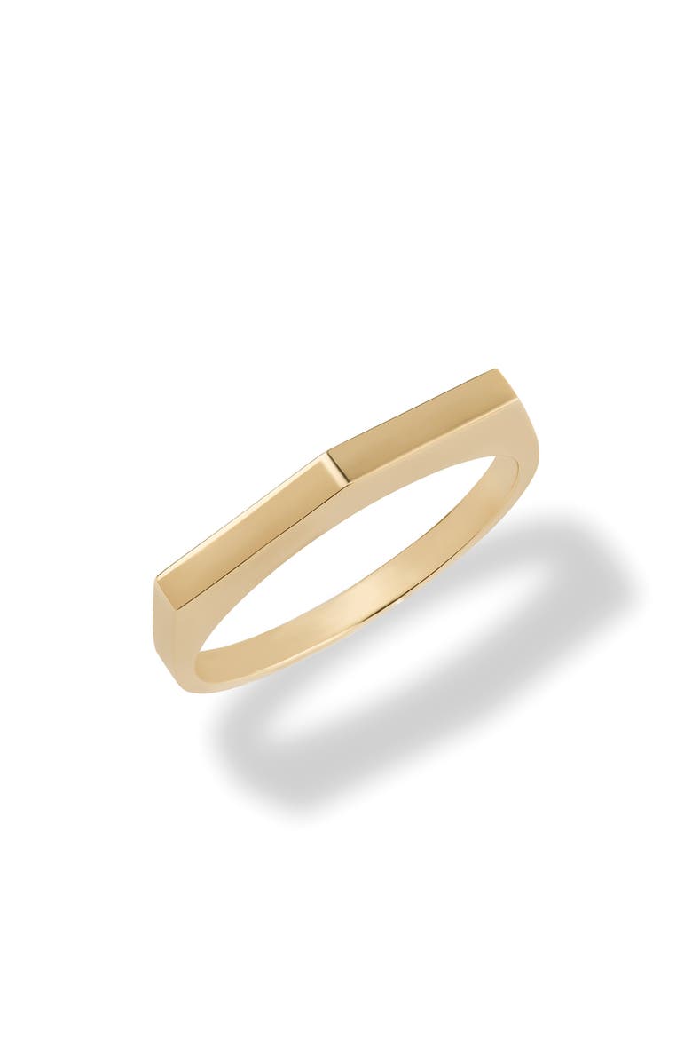 LANA 14K Gold Geometric Edge Ring, Main, color, Gold