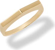 LANA 14K Gold Geometric Edge Ring