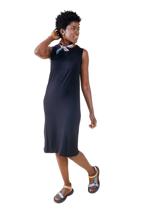 Poplinen Sophie Tank Jersey Dress In Black