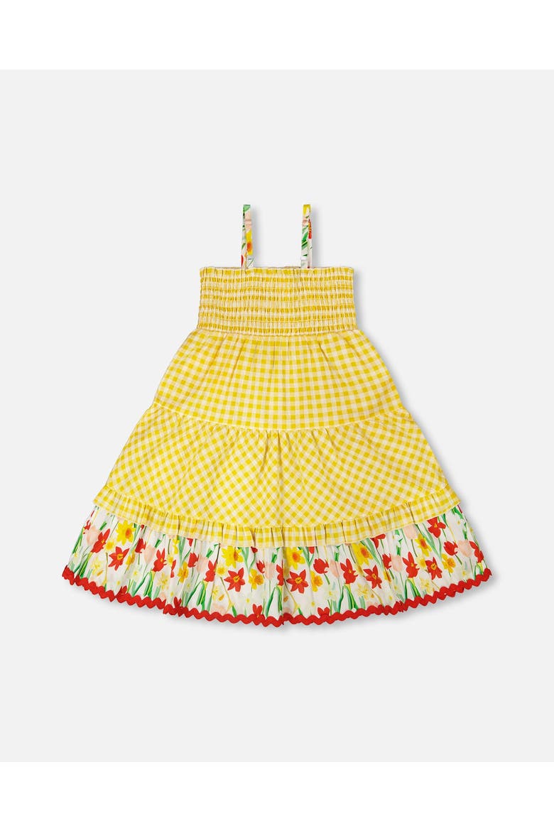 Sleeveless Daffodil Gingham Sundress, Alternate, color, Yellow Gingham
