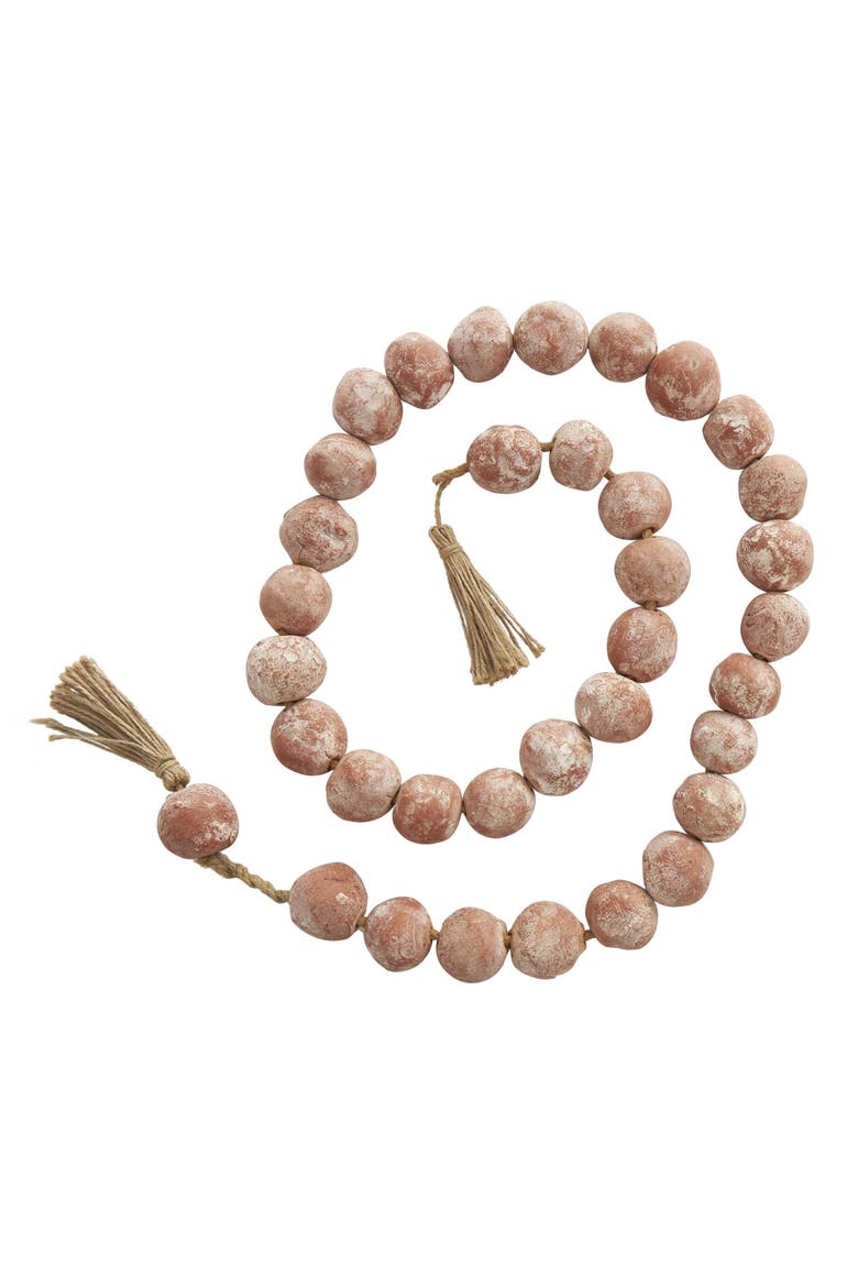 Ceramic & Tassel Garland, Main, color, ORANGE