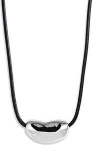NORDSTROM RACK Nugget Pendant Cord Necklace